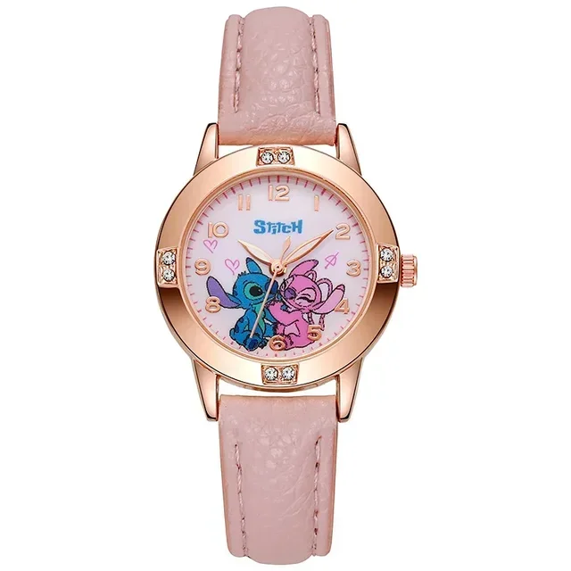 Montre Analogique Stitch Angel Or Rose (rose)