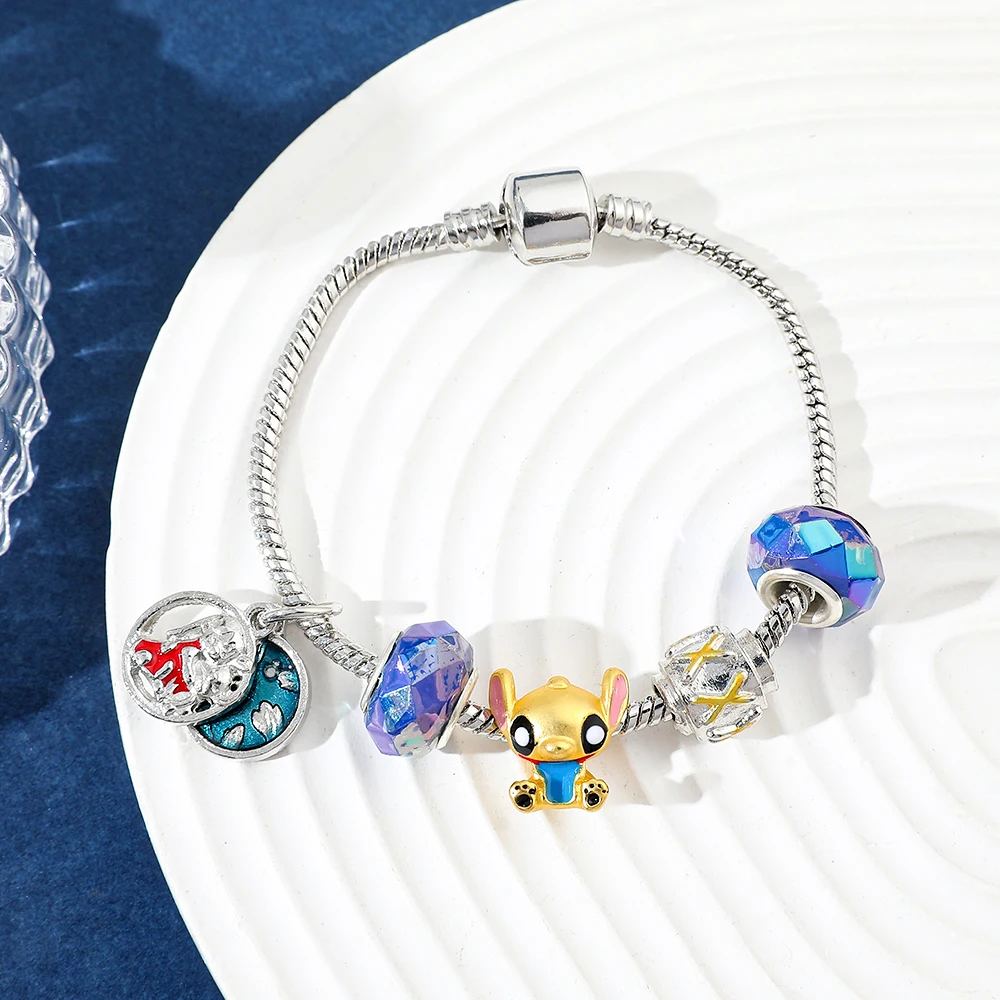 Bracelet Stitch Metal Charms