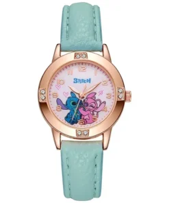 Montre Analogique Stitch Angel Or Rose (bleu)