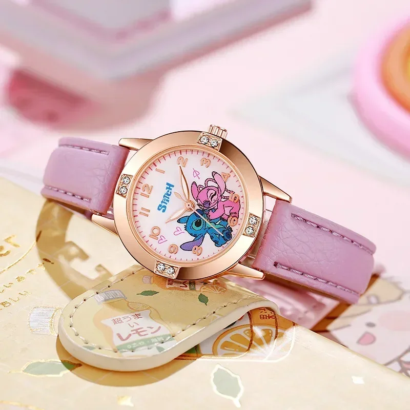 Montre Analogique Stitch Angel Or Rose (violet) – Image 2