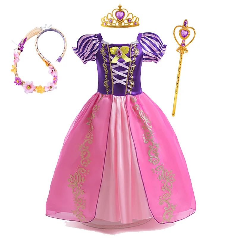 Robe Princesse Raiponce – Déguisement Fille Violet – Image 8