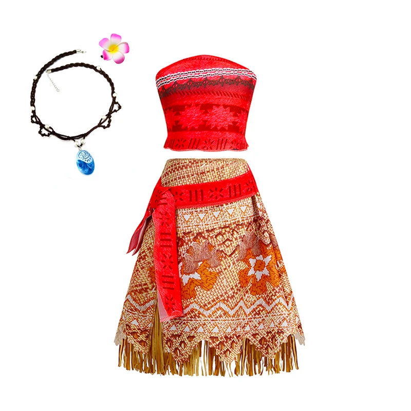 Robe Princesse Vaiana – Déguisement Fille avec accessoires – Image 11