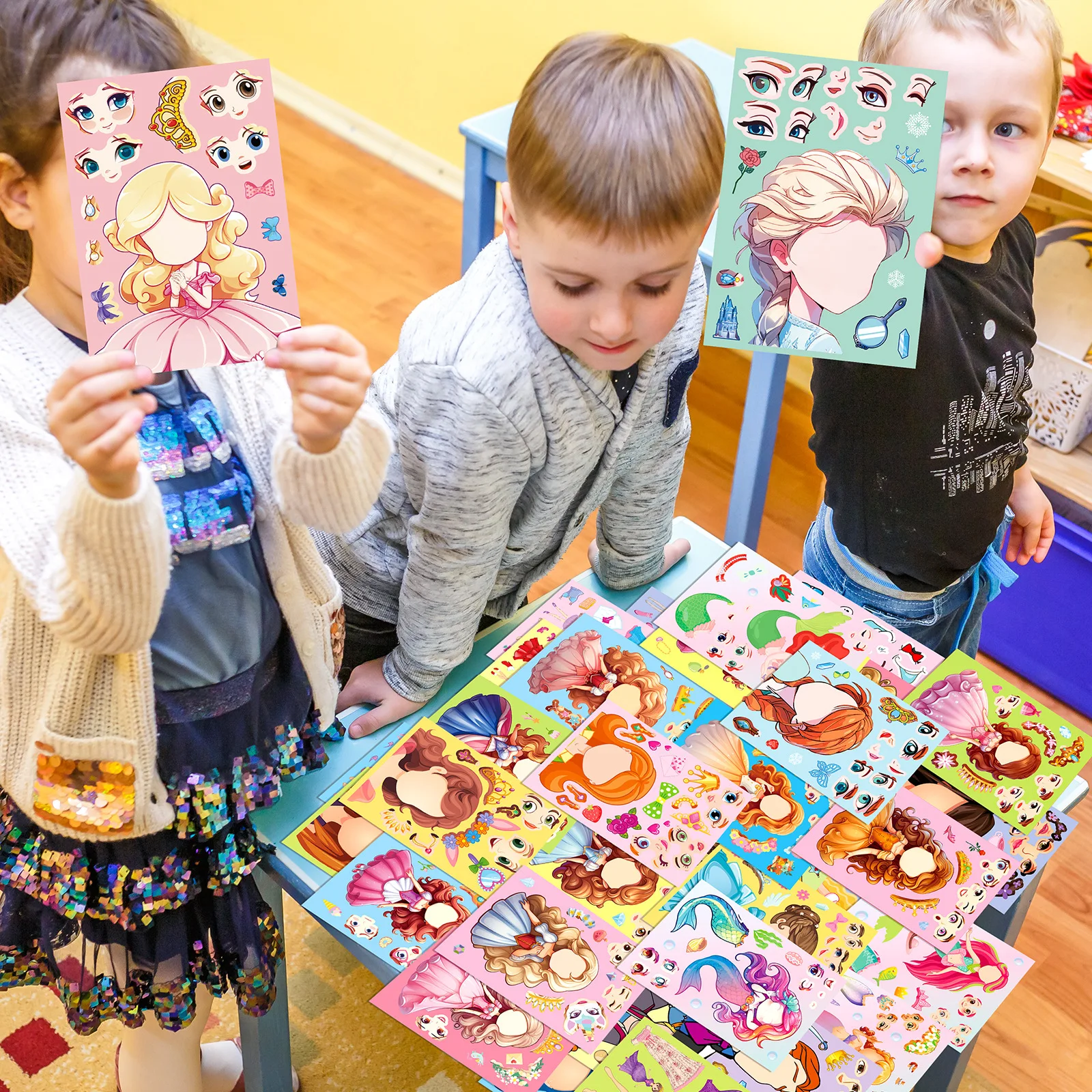 Stickers Puzzle Princesses & Sirènes – Jeu éducatif enfants – Image 2