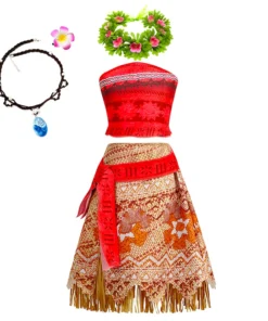 Alternative view of Robe Princesse Vaiana – Déguisement Fille avec accessoires