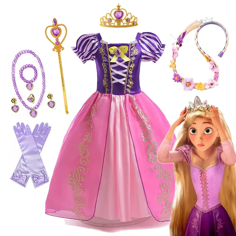 Robe Princesse Raiponce – Déguisement Fille Violet