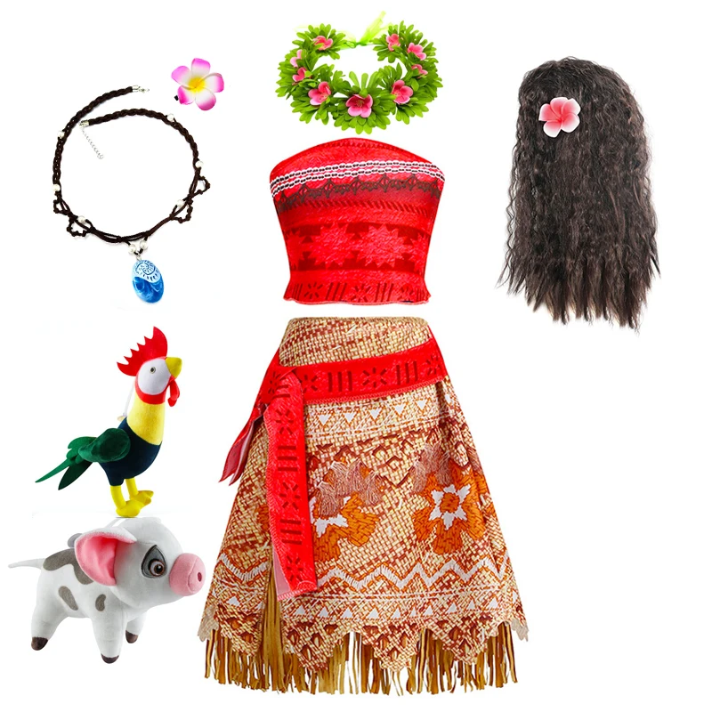 Robe Princesse Vaiana – Déguisement Fille avec accessoires – Image 7