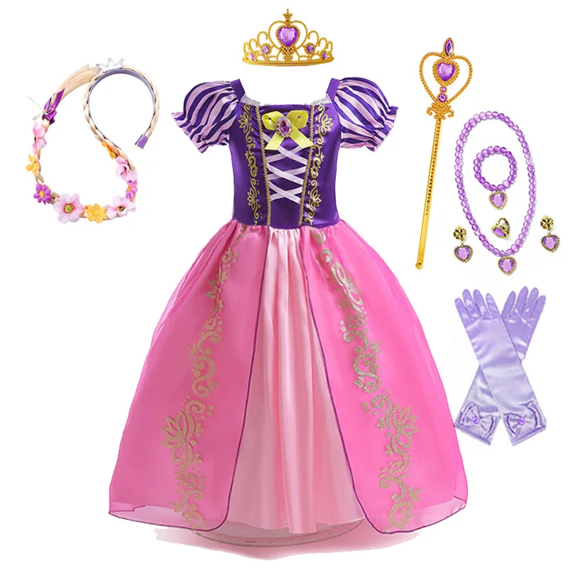 Robe Princesse Raiponce – Déguisement Fille Violet – Image 7