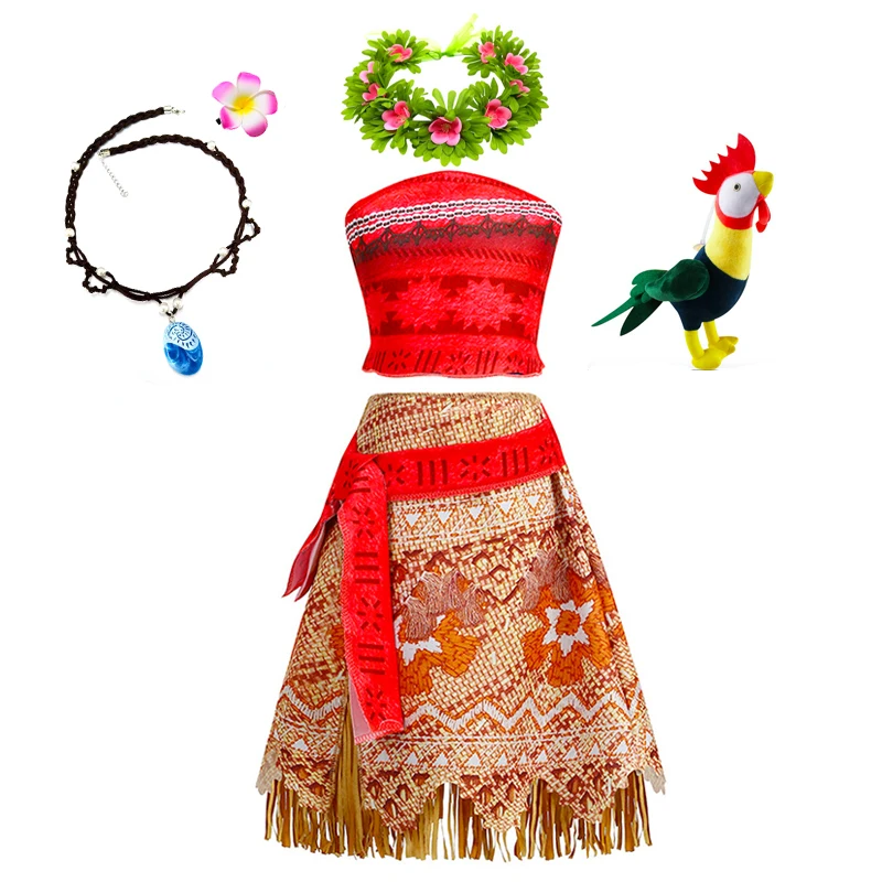 Robe Princesse Vaiana – Déguisement Fille avec accessoires – Image 9
