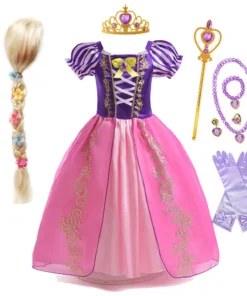 Alternative view of Robe Princesse Raiponce – Déguisement Fille Violet