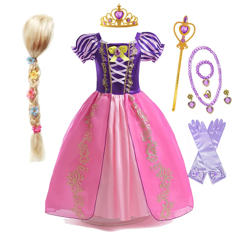 Robe Princesse Raiponce – Déguisement Fille Violet – Image 2