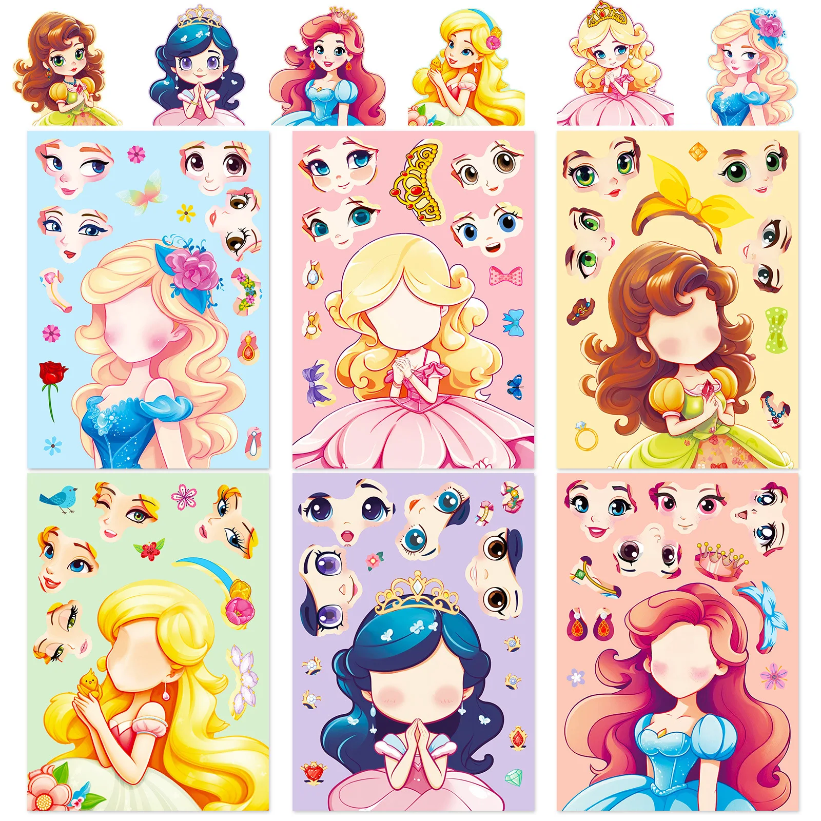 Stickers Puzzle Princesses & Sirènes – Jeu éducatif enfants – Image 11
