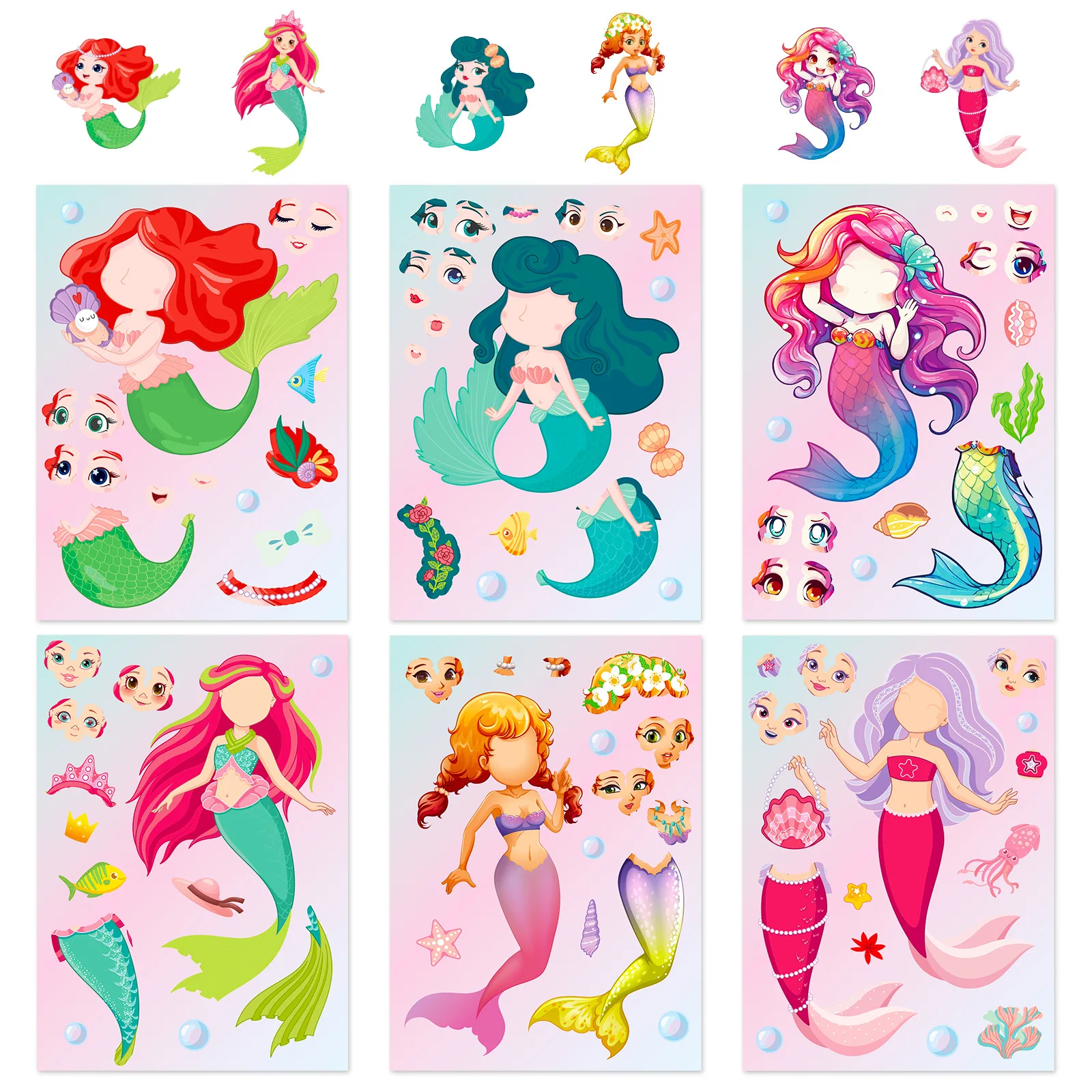 Stickers Puzzle Princesses & Sirènes – Jeu éducatif enfants – Image 12