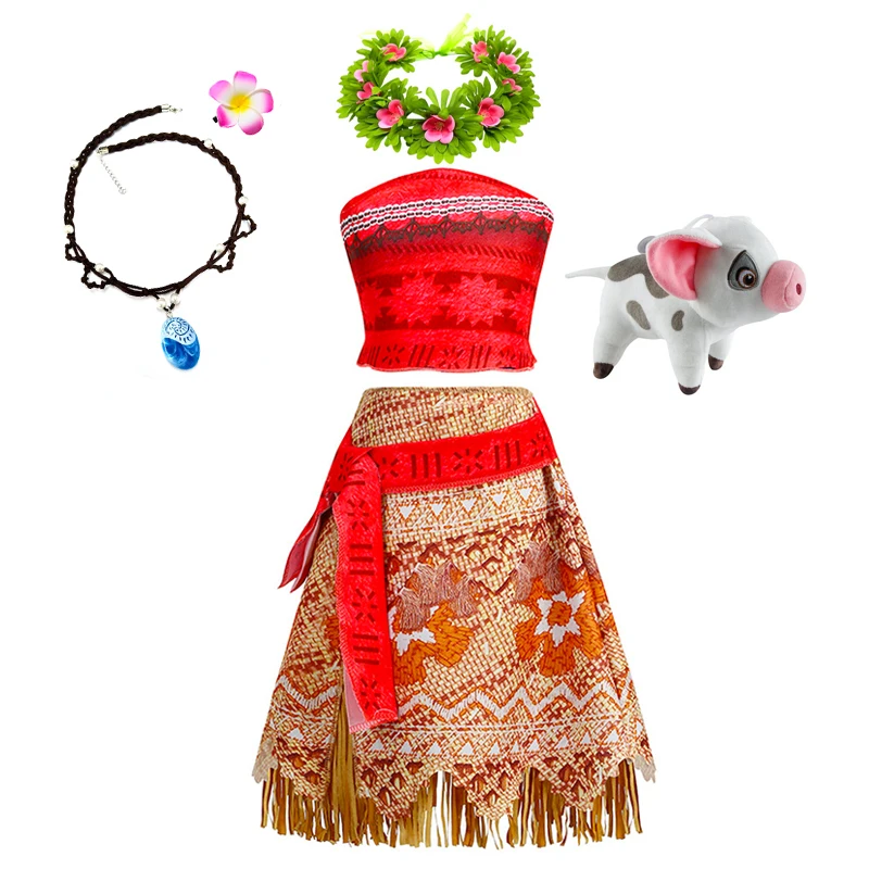 Robe Princesse Vaiana – Déguisement Fille avec accessoires – Image 12