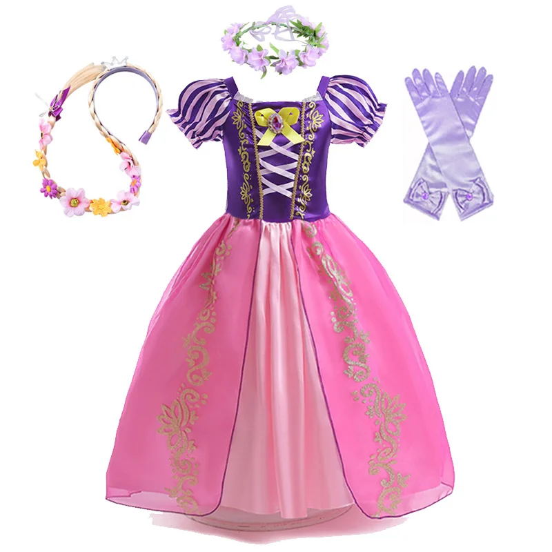 Robe Princesse Raiponce – Déguisement Fille Violet – Image 3