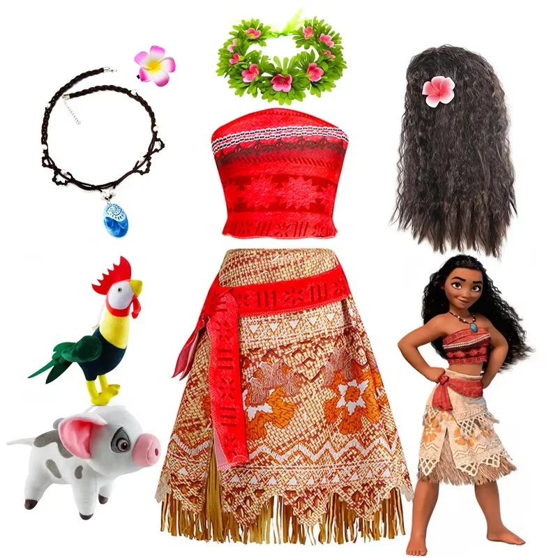 Robe Princesse Vaiana – Déguisement Fille avec accessoires
