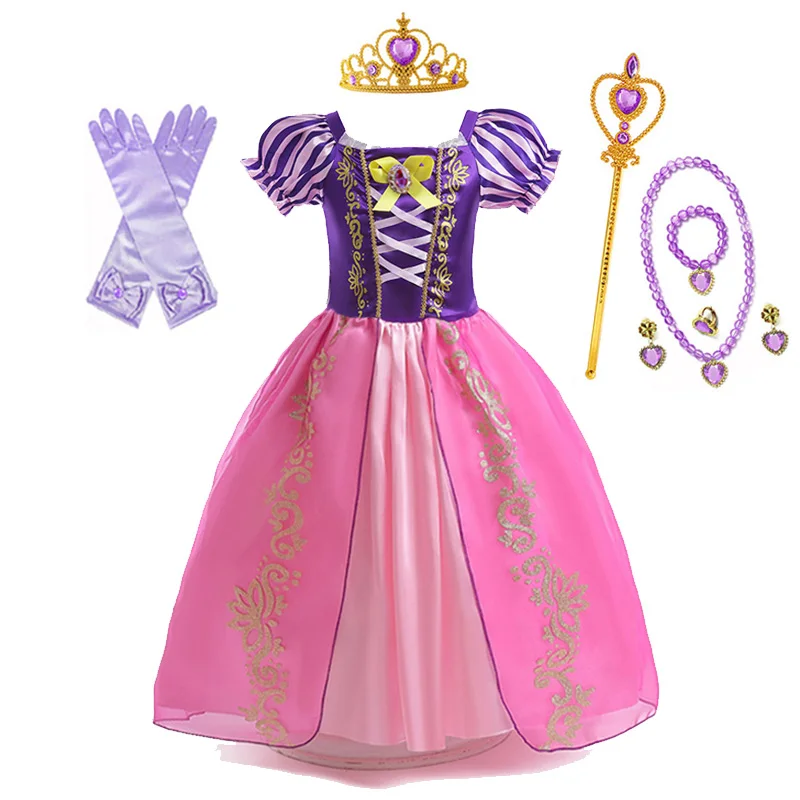 Robe Princesse Raiponce – Déguisement Fille Violet – Image 9