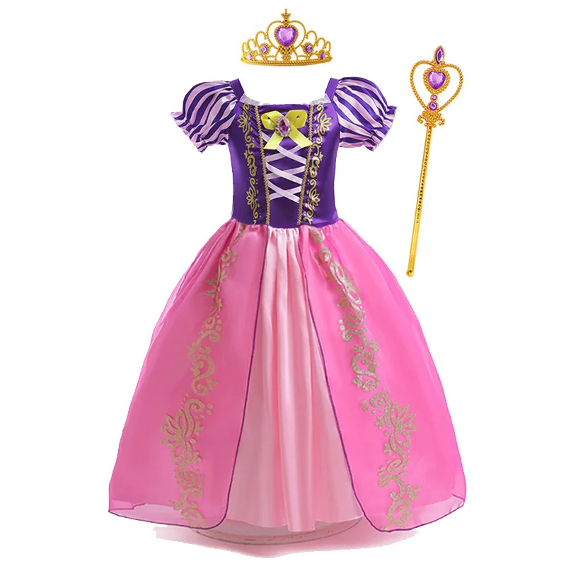 Robe Princesse Raiponce – Déguisement Fille Violet – Image 11