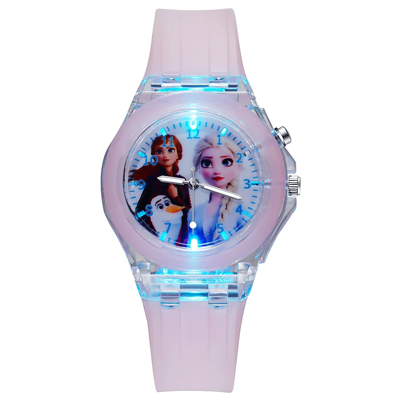 Disney – Montre Enfant Princesse Elsa & Sophia | Montre Lumineuse Enfant avec Bracelet Silicone, Quartz Digital Frozen 2 – Image 7