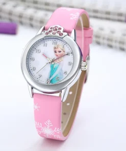 Alternative view of Disney Frozen – Montre Enfant Elsa Princesse | Montre Quartz Fille avec Bracelet Cuir, Design Cartoon Élégant
