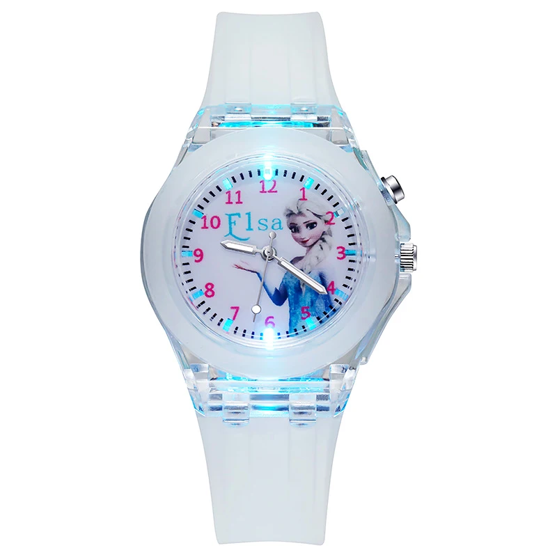 Disney – Montre Enfant Princesse Elsa & Sophia | Montre Lumineuse Enfant avec Bracelet Silicone, Quartz Digital Frozen 2 – Image 11