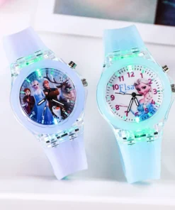 Alternative view of Disney – Montre Enfant Princesse Elsa & Sophia | Montre Lumineuse Enfant avec Bracelet Silicone, Quartz Digital Frozen 2