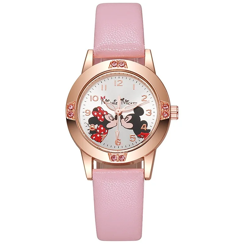 Montre Enfant Disney Mickey Mouse – Montre Quartz Cuir Élégante | Mode Cartoon Garçon & Fille, Cadeau Idéal – Image 9