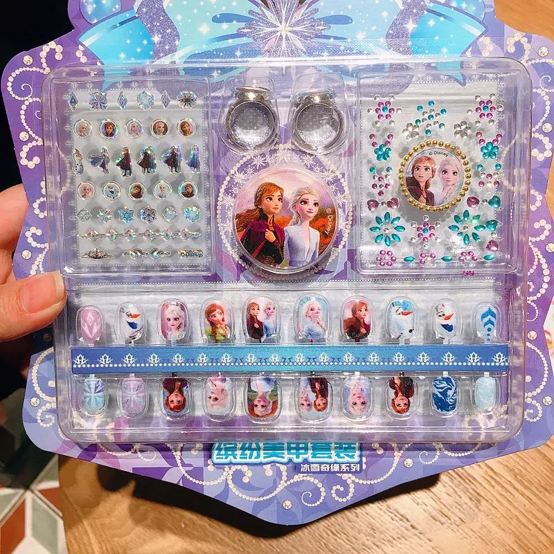 Disney Frozen – Set Autocollants Ongles Enfant | Stickers Ongles Princesse Elsa, Manucure Kawaii Imperméable – Image 3