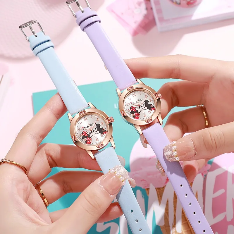 Montre Enfant Disney Mickey Mouse – Montre Quartz Cuir Élégante | Mode Cartoon Garçon & Fille, Cadeau Idéal – Image 16