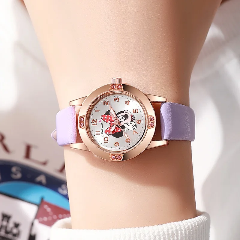 Montre Enfant Disney Mickey Mouse – Montre Quartz Cuir Élégante | Mode Cartoon Garçon & Fille, Cadeau Idéal – Image 22