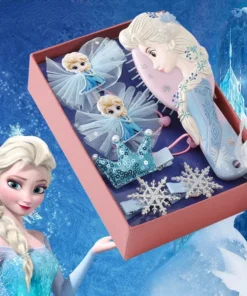 Disney Frozen – Lot de 6 Barrettes Enfant | Pinces à Cheveux Elsa, Accessoires Cheveux Fille, Style Cartoon Cosplay