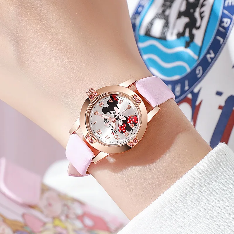 Montre Enfant Disney Mickey Mouse – Montre Quartz Cuir Élégante | Mode Cartoon Garçon & Fille, Cadeau Idéal – Image 17