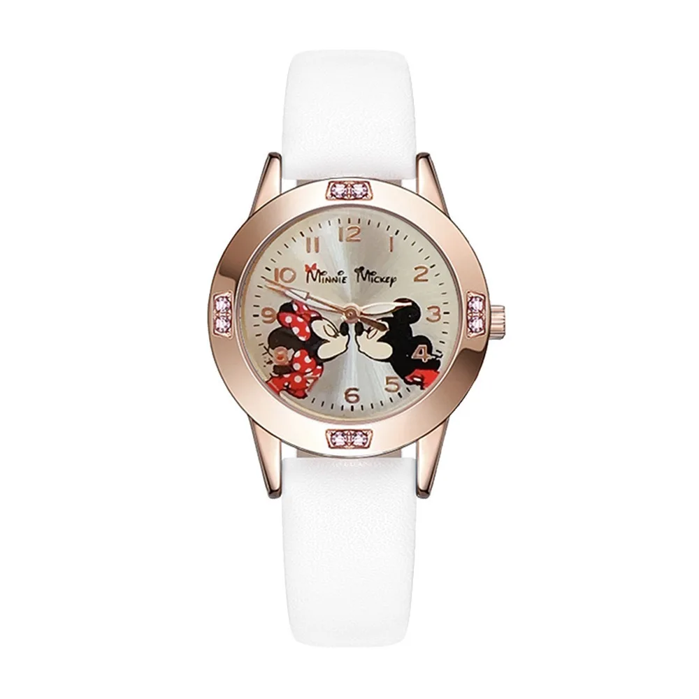 Montre Enfant Disney Mickey Mouse – Montre Quartz Cuir Élégante | Mode Cartoon Garçon & Fille, Cadeau Idéal – Image 3