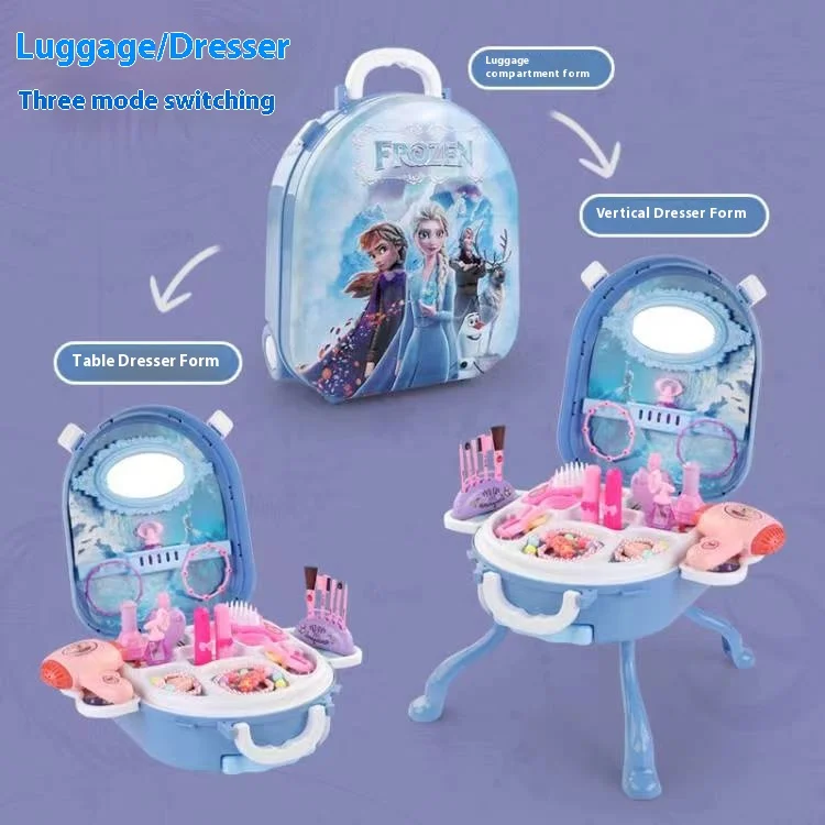 Disney Frozen – Coffret Princesse Elsa & Anna | Figurines et Trousse de Rangement Maquillage, Jouet de Collection Fille – Image 9