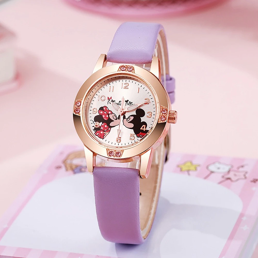 Montre Enfant Disney Mickey Mouse – Montre Quartz Cuir Élégante | Mode Cartoon Garçon & Fille, Cadeau Idéal – Image 14
