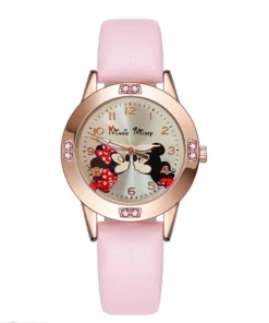 Alternative view of Montre Enfant Disney Mickey Mouse – Montre Quartz Cuir Élégante | Mode Cartoon Garçon & Fille, Cadeau Idéal