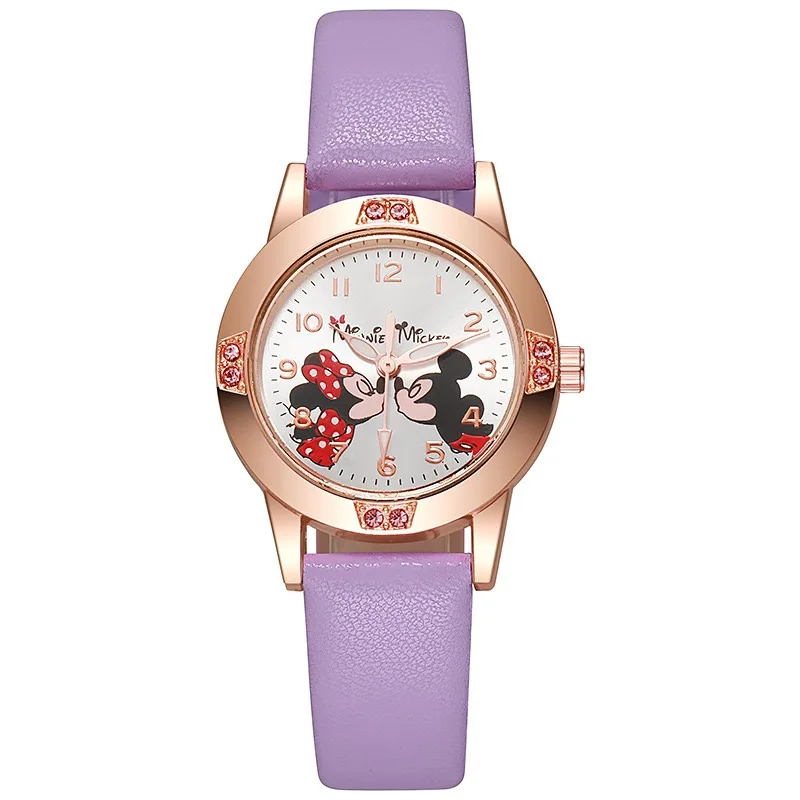 Montre Enfant Disney Mickey Mouse – Montre Quartz Cuir Élégante | Mode Cartoon Garçon & Fille, Cadeau Idéal – Image 6