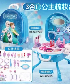 Alternative view of Disney Frozen – Coffret Princesse Elsa & Anna | Figurines et Trousse de Rangement Maquillage, Jouet de Collection Fille