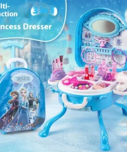 Disney Frozen – Coffret Princesse Elsa & Anna | Figurines et Trousse de Rangement Maquillage, Jouet de Collection Fille