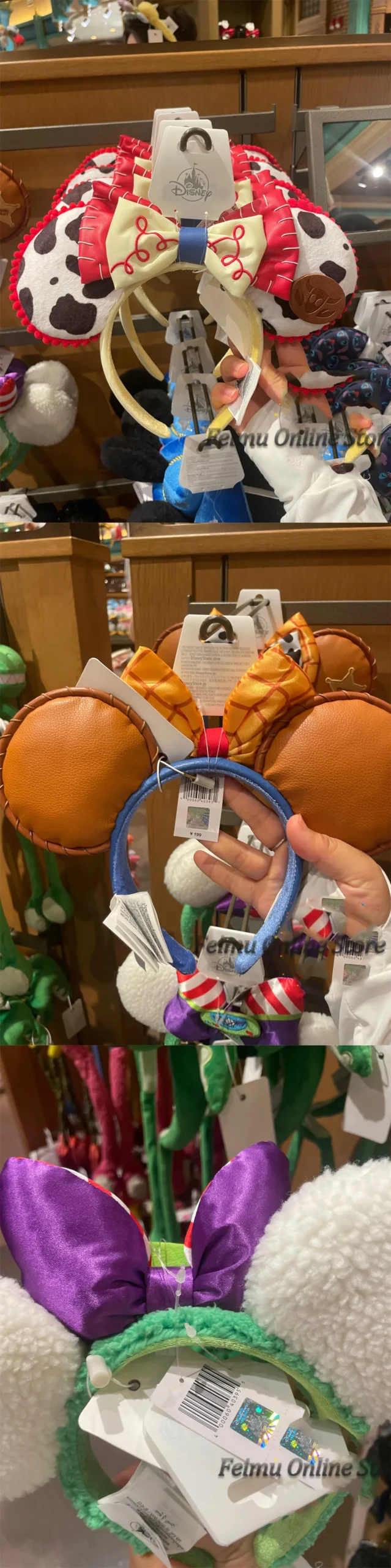 Serre-tête Toy Story Disney – Oreilles Mickey Buzz, Woody & Jessie, style cartoon – Image 11