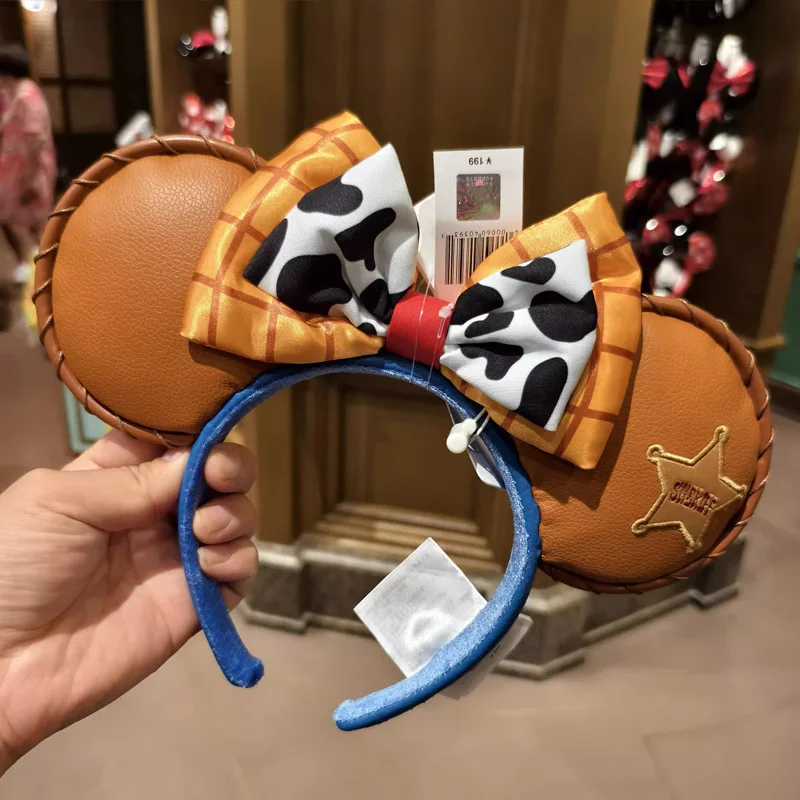 Serre-tête Toy Story Disney – Oreilles Mickey Buzz, Woody & Jessie, style cartoon
