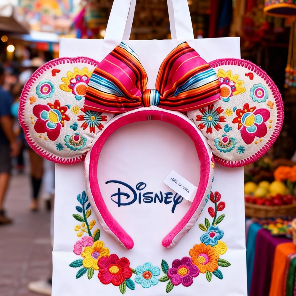 Serre-tête oreilles Mickey Disney Encanto – Broderie premium, cosplay adulte & enfant