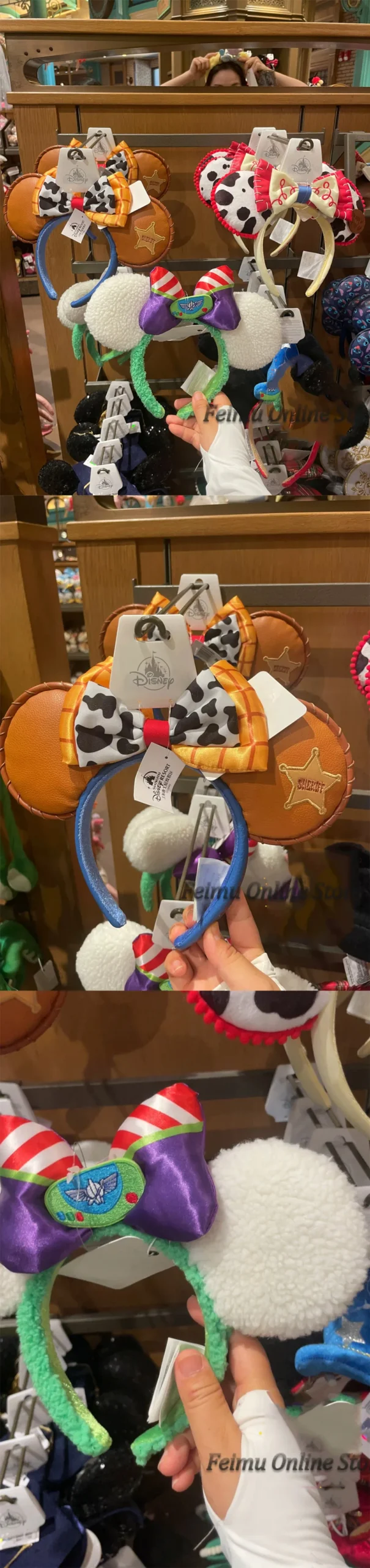 Serre-tête Toy Story Disney – Oreilles Mickey Buzz, Woody & Jessie, style cartoon – Image 10